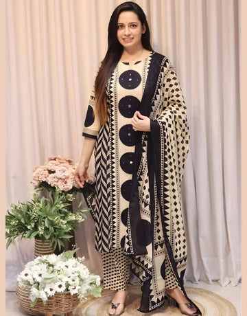 Vedika; polka black kurta set  (Buy 1 Get 1 Free)