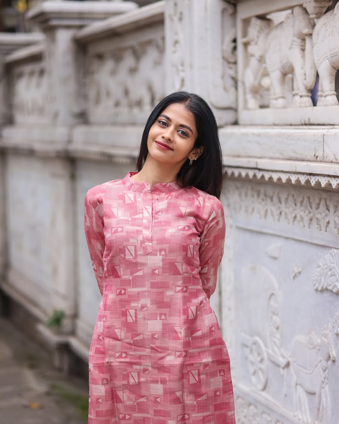 Maroon Cotton Kurti Set with Printed Dupatta (Buy 1 Get 1 Free)