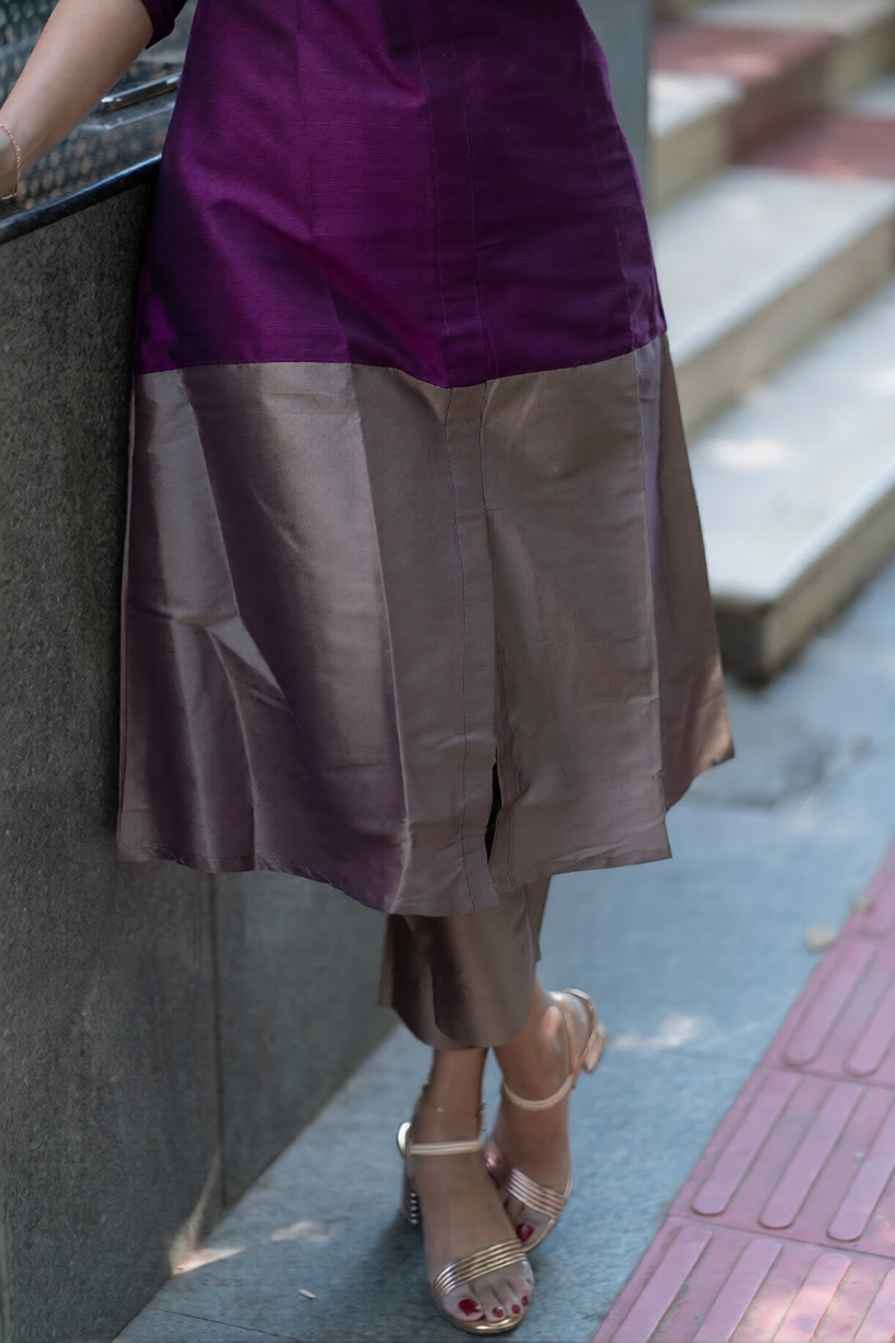 Premium Dual Shade Kurta Set (Buy 1 Get 1 Free)