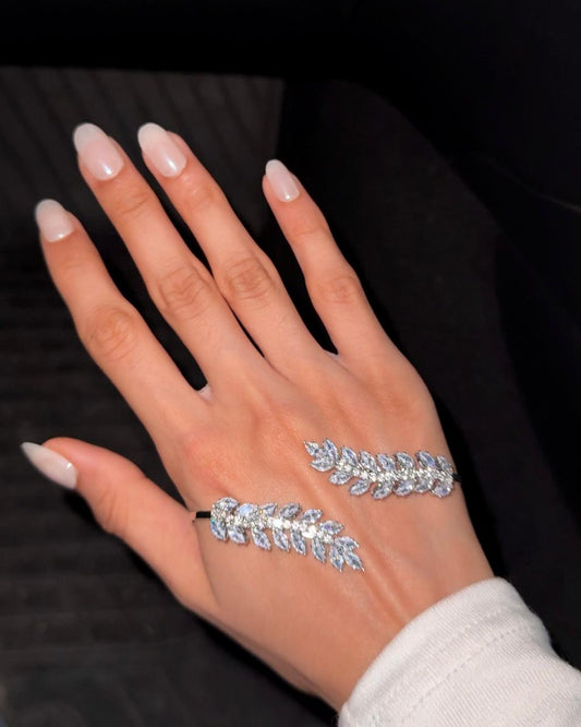 Petal Shimmer hand jewellery