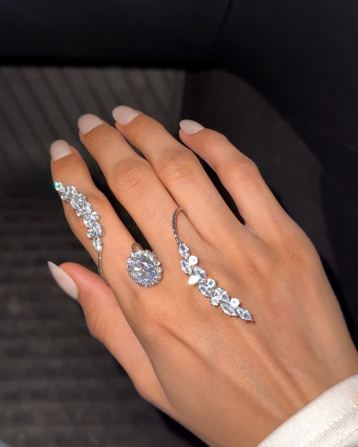 Petal Shimmer hand jewellery