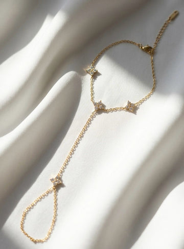 Celestine Rhinestone Hand Chain