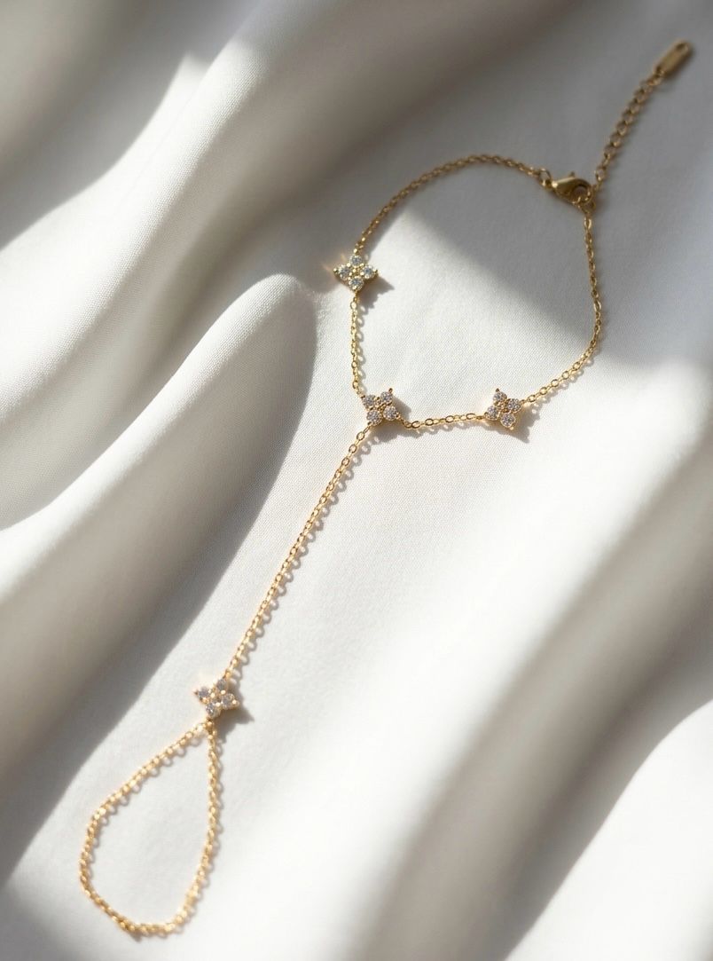 Celestine Rhinestone Hand Chain