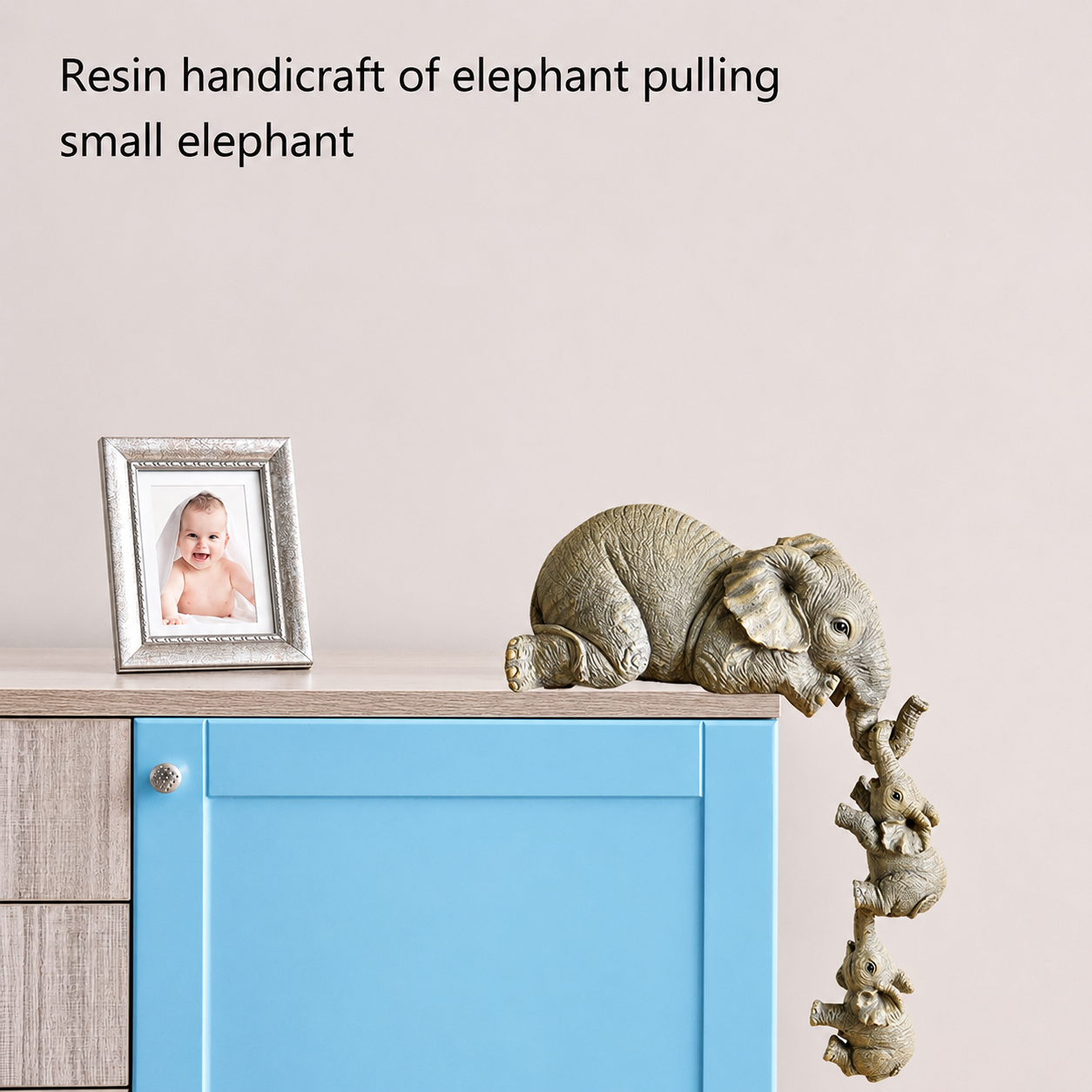 Mother & Baby Elephant Figurine