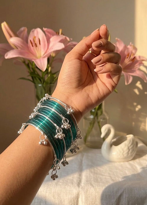 RANI SILVER KASHMIRI BANGLE