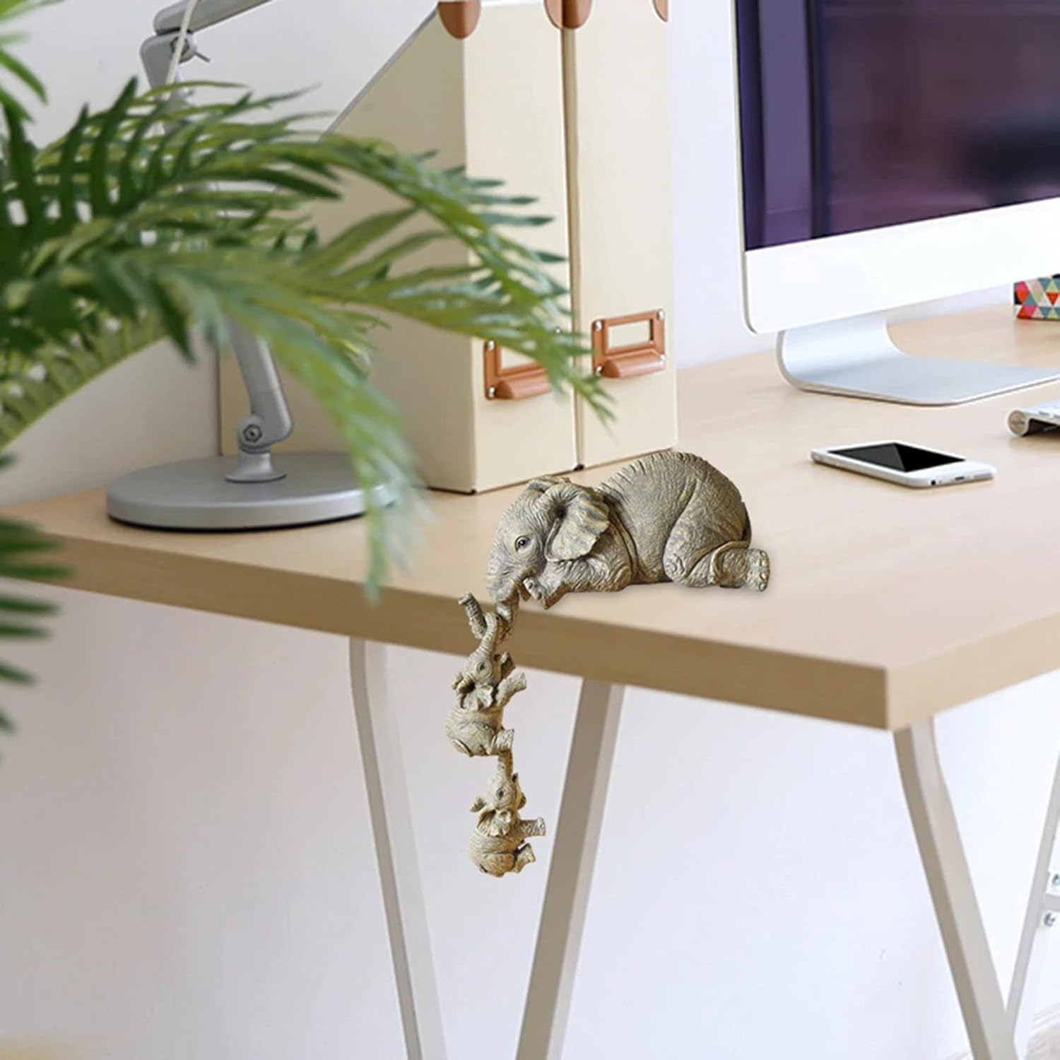 Mother & Baby Elephant Figurine