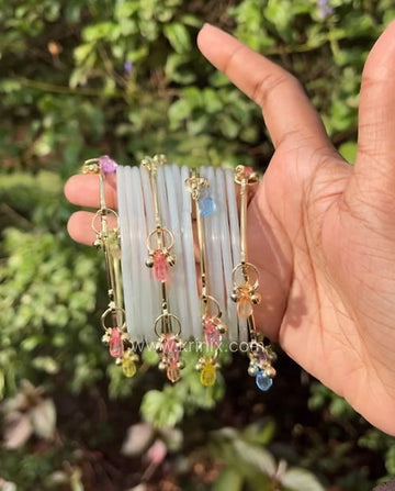 JELLY WHITE TITLI BANGLES