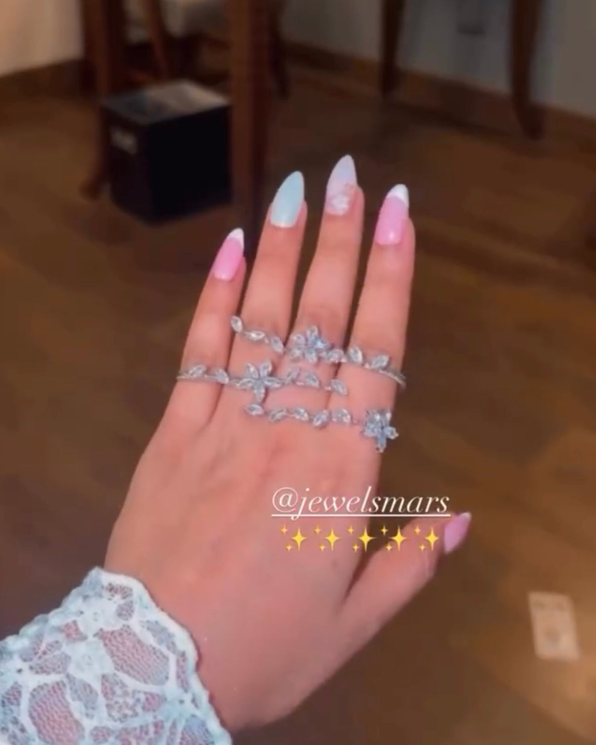 Shimmering Angel Hand Jewellery