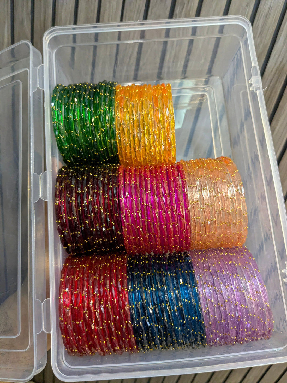 Raindrop Glass Bangles