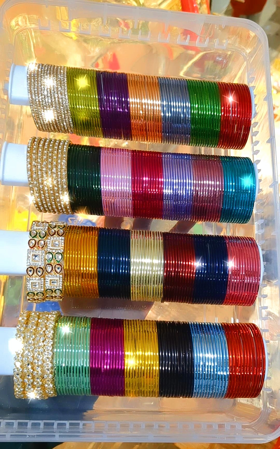 Bangles Combo With Siders And Organizer