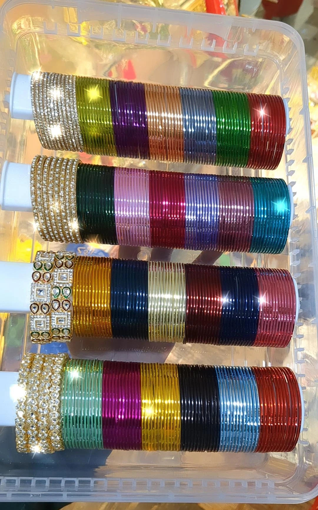Bangles Combo With Siders And Organizer