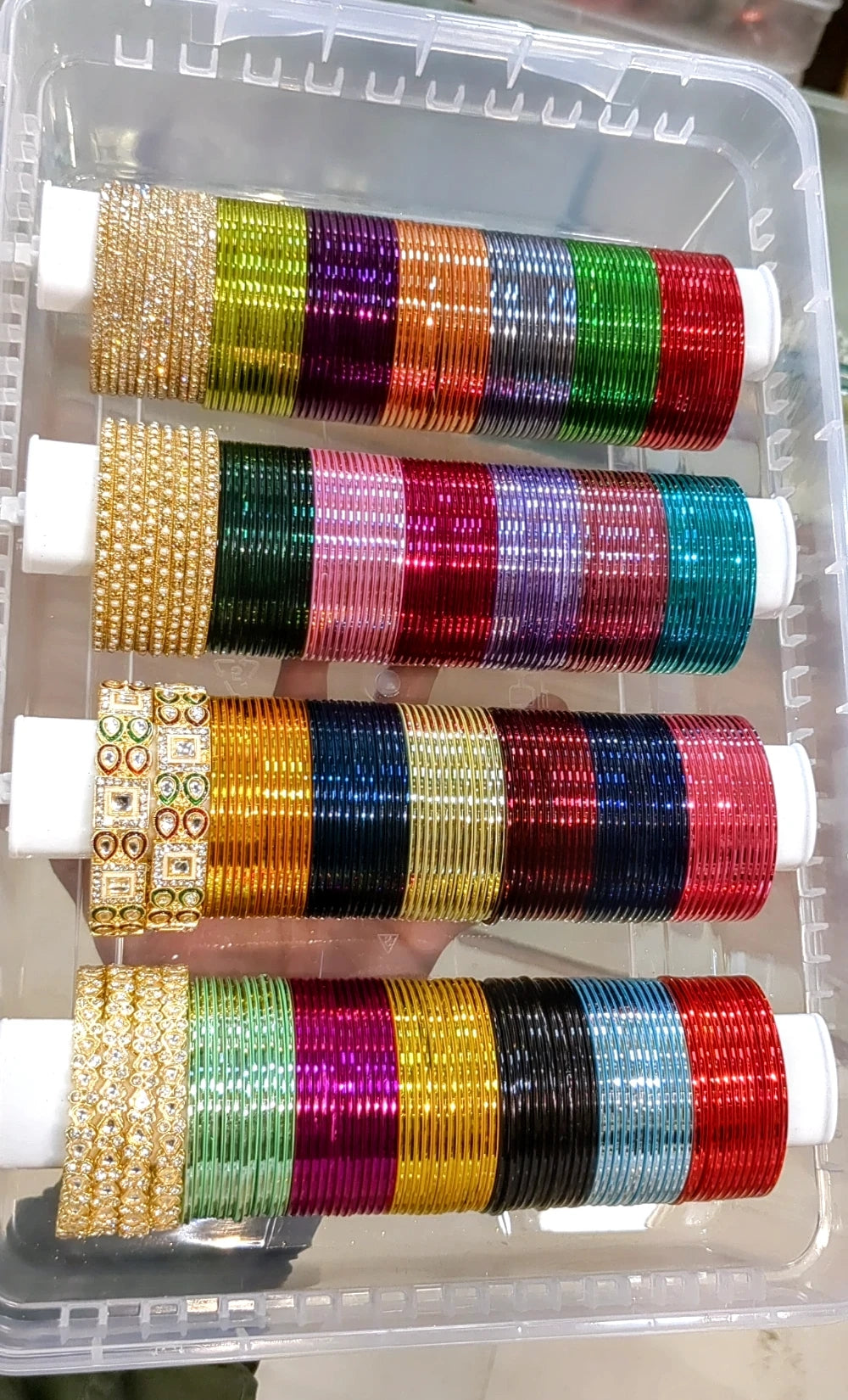 Bangles Combo With Siders And Organizer
