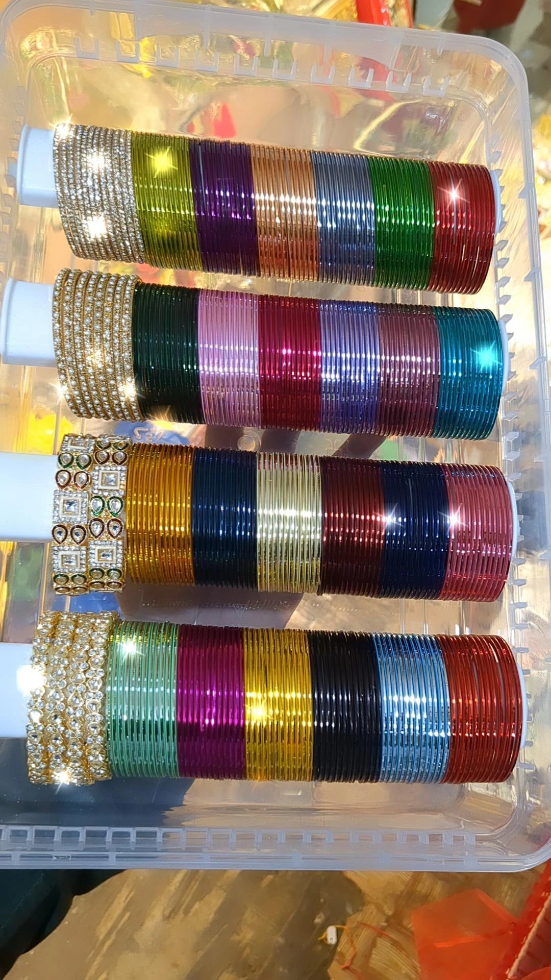 Bangles Combo With Siders And Organizer