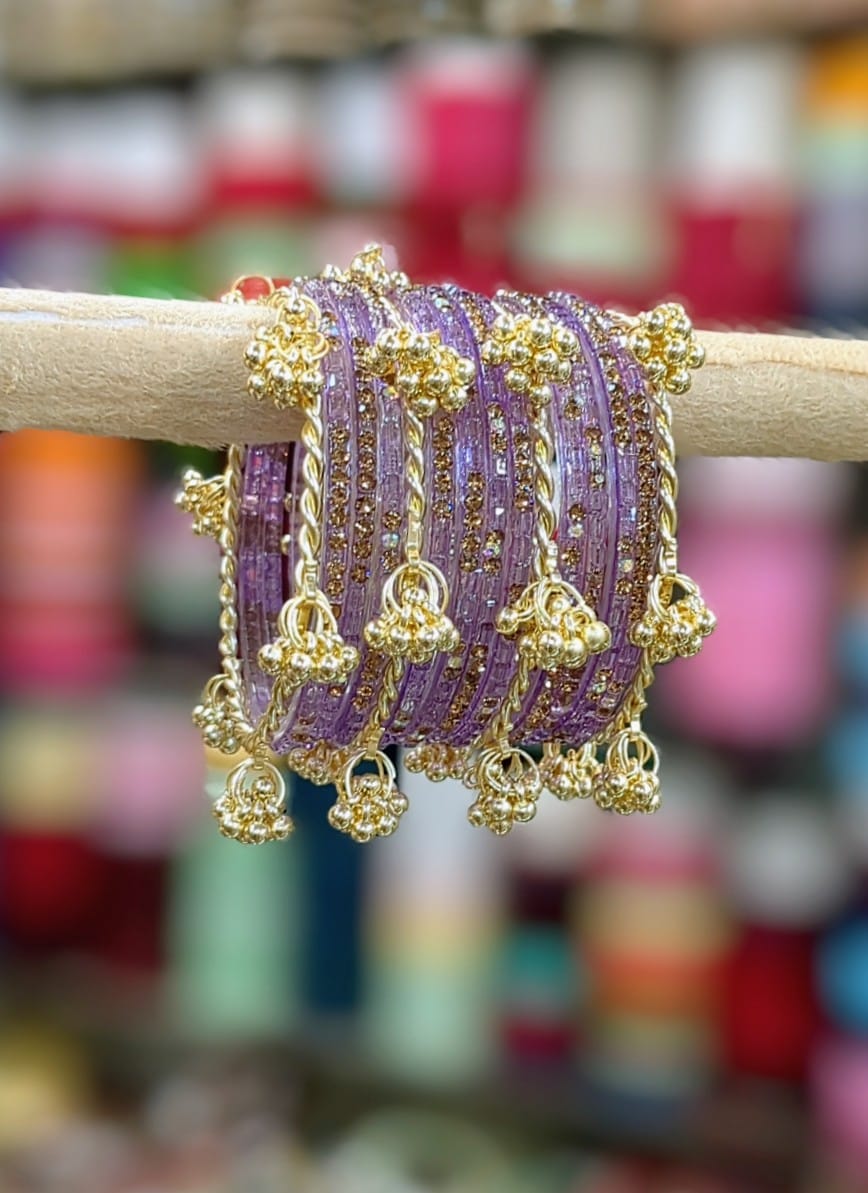 Kashmiri Ghunghroo Bangles Set | 16 Pieces Traditional Bangles