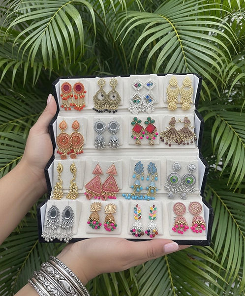 Shingar Earrnigs + Box pack of 12