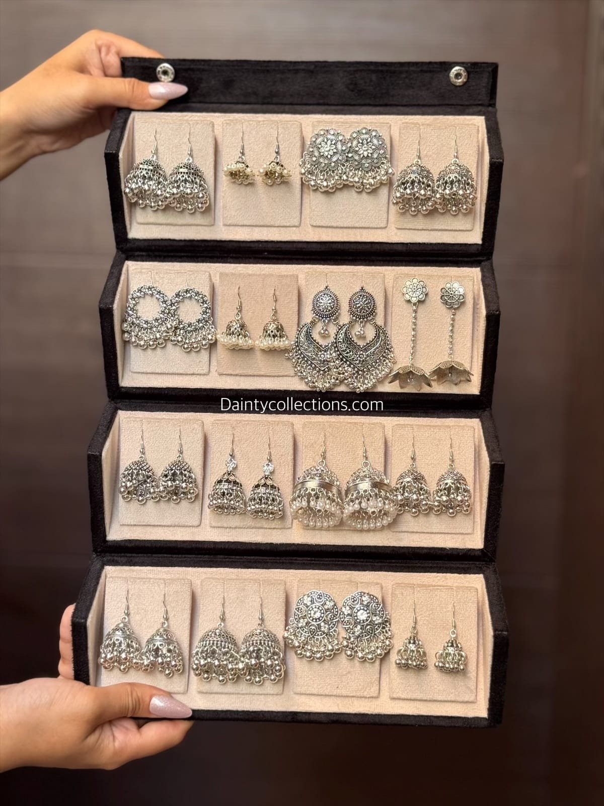 16-32 PC OXIDISED JHUMKAS + GOLDEN BLACK BOX 4.0