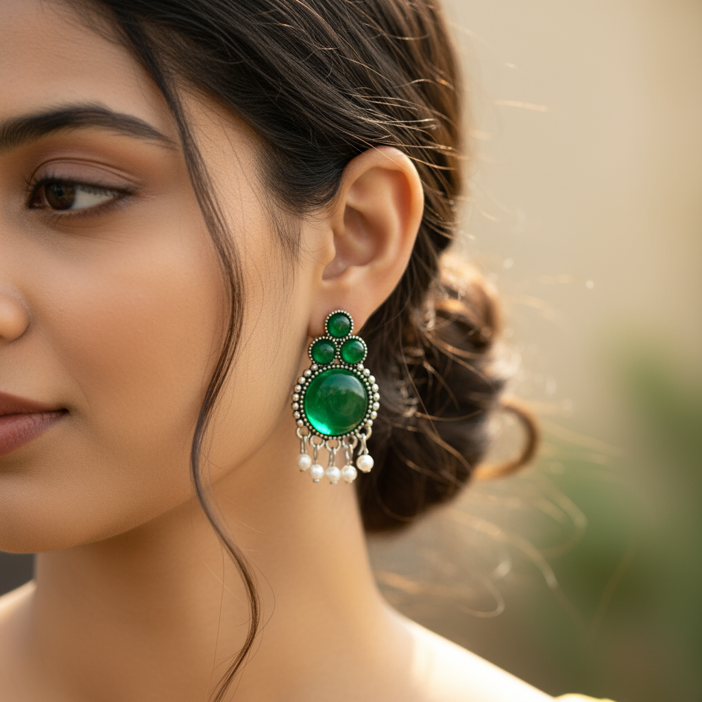 Set of 12 Random Earrings with Folding Jhumka Box