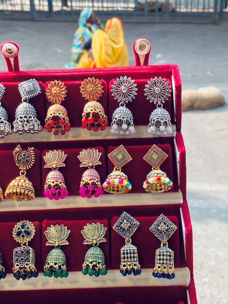 viral 12 piece jhumka with Box Hamper